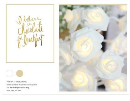 Romantic soft light rose lamp-xinru shop