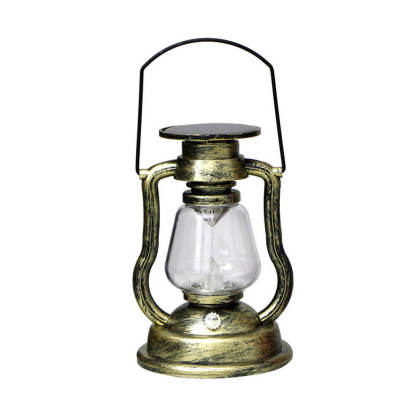 Vintage Wall Light Solar Power Rechargeable Yellow LED Light-xinru