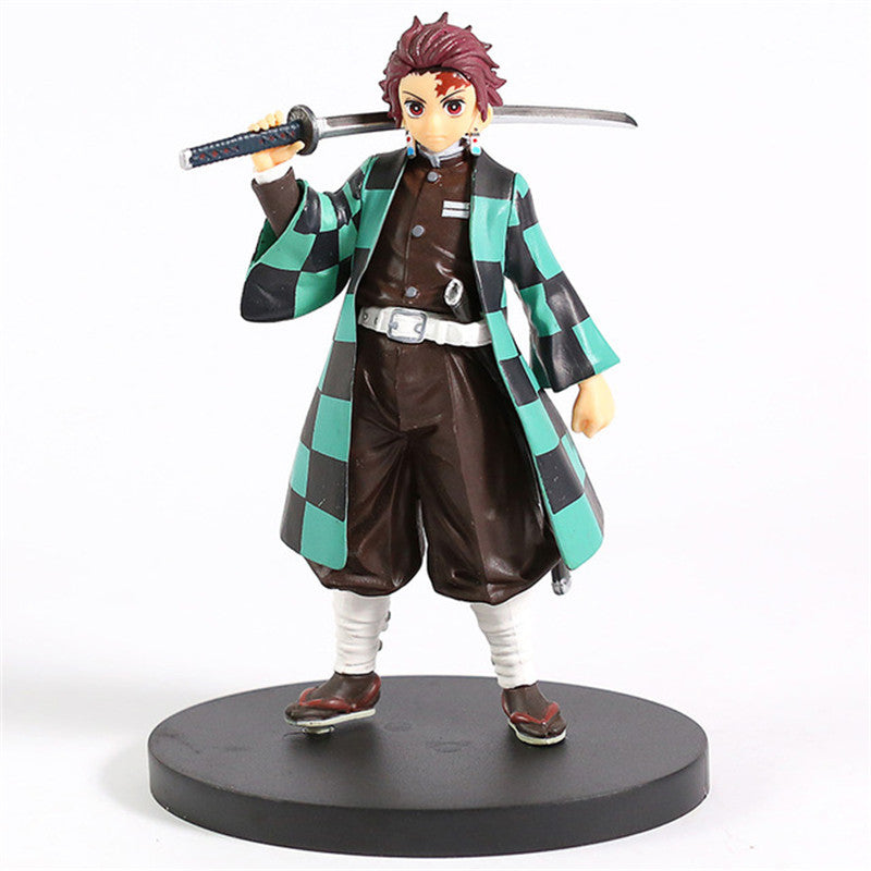 Demon Slayer Anime Figure Kamado Tanjirou Hinokami Kagura Action Figure-xinru