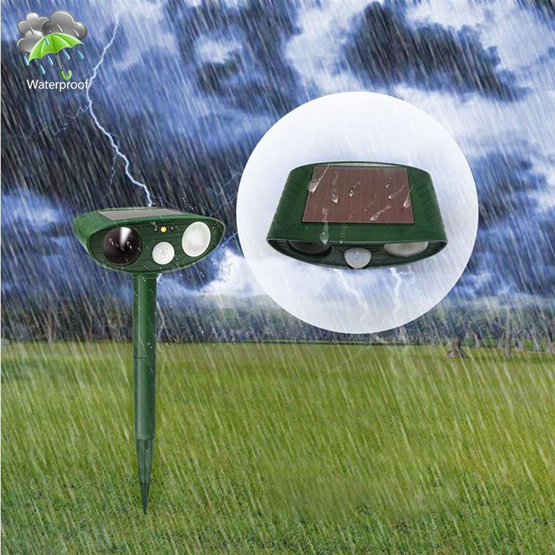 Solar Ultrasonic Animal Repeller Deterrent Pest-xinru