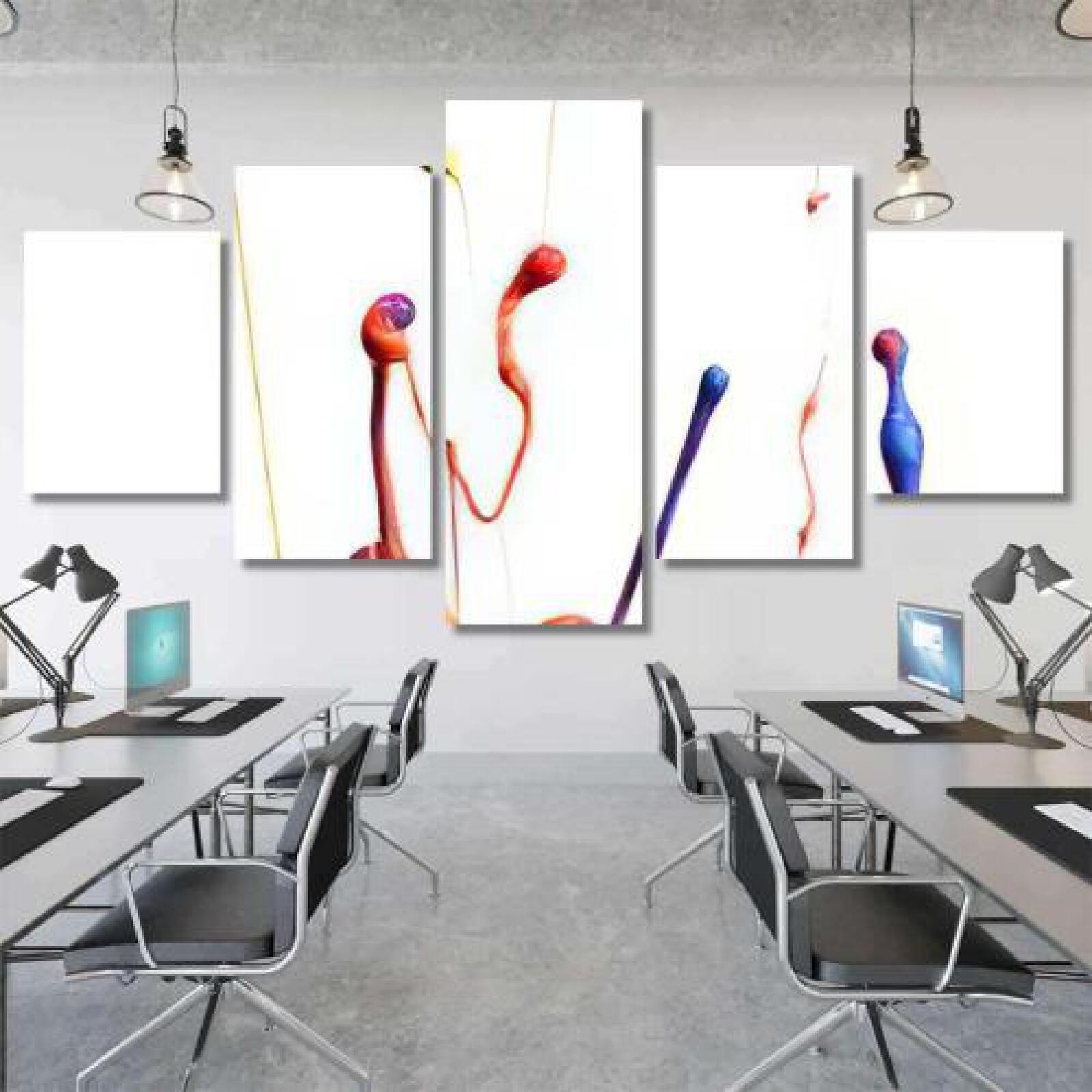 Colorful Paint Splashing Isolated on White-xinru shop