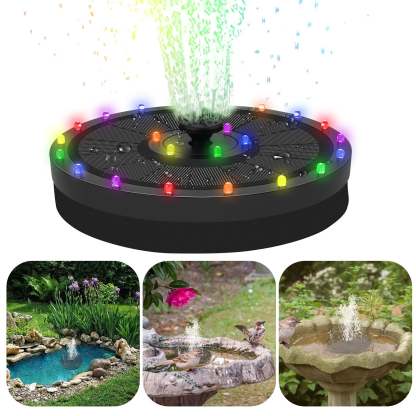 Floating Solar Bird Bath Fountain Kit Lamp-xinru