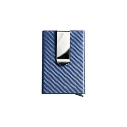 Carbon Fiber Metal Men's Creative Anti-theft Brush Slim Card Holder-xinru