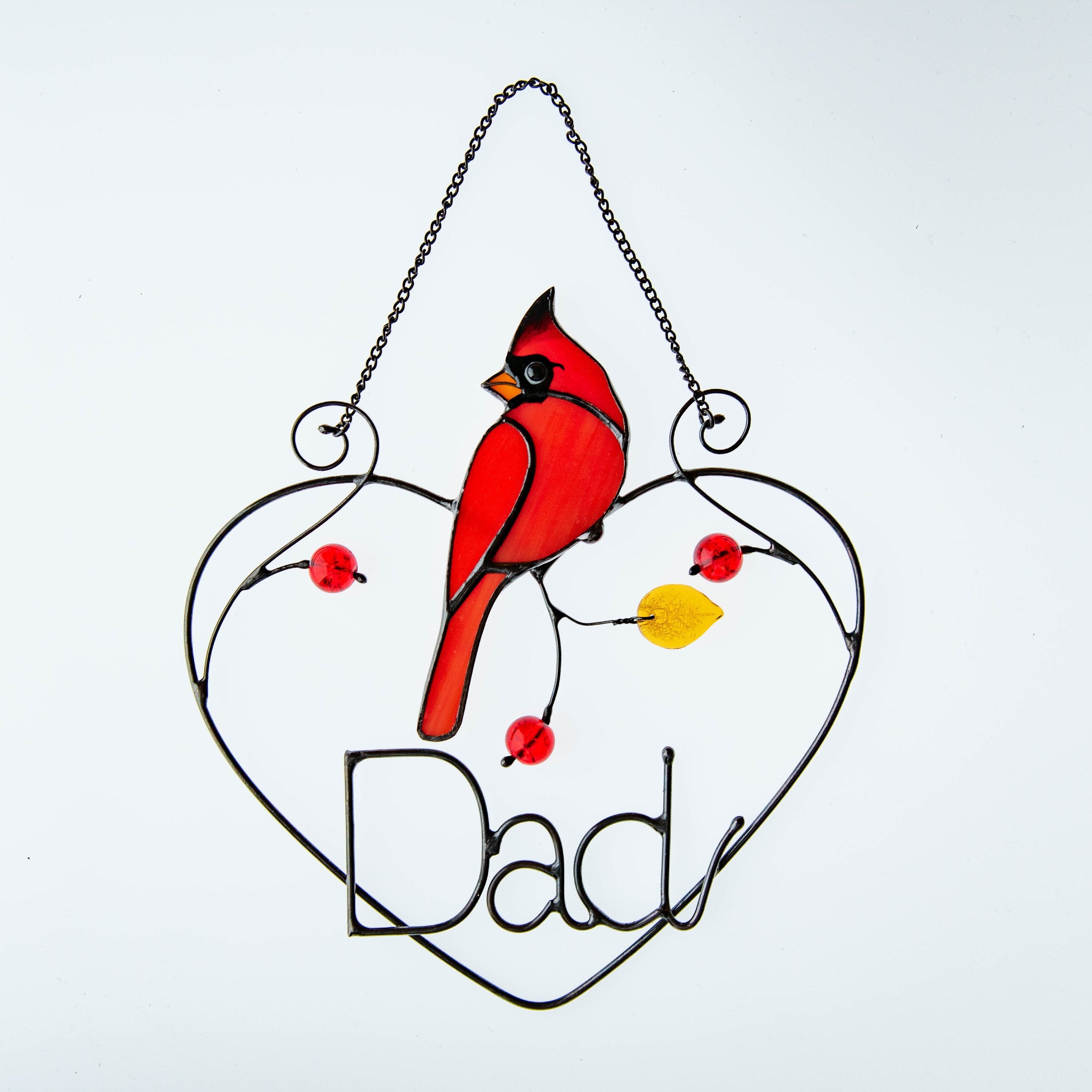 Personalised Female Cardinal Suncatcher-xinru