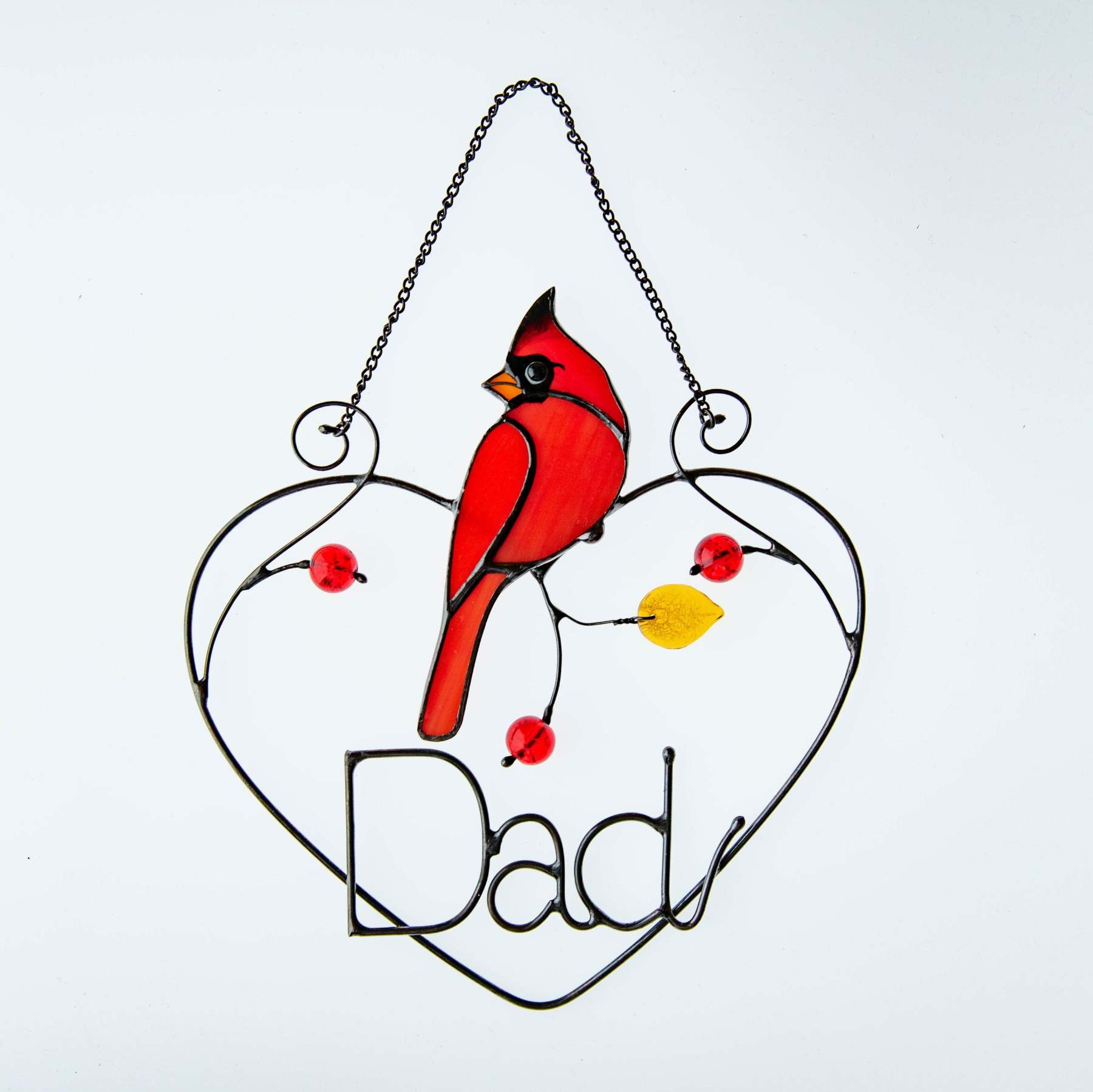 Personalised Female Cardinal Suncatcher-xinru