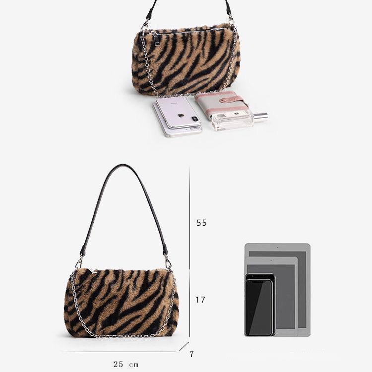 ヒョウ柄のファッションショルダーバッグ-xinru shop