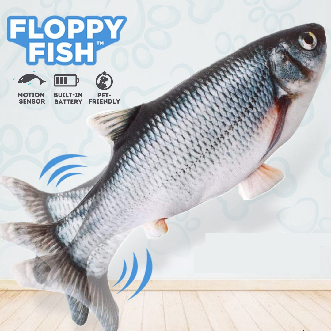 Simulation Electric Floppy Fish Interactive Pets Toy-xinru