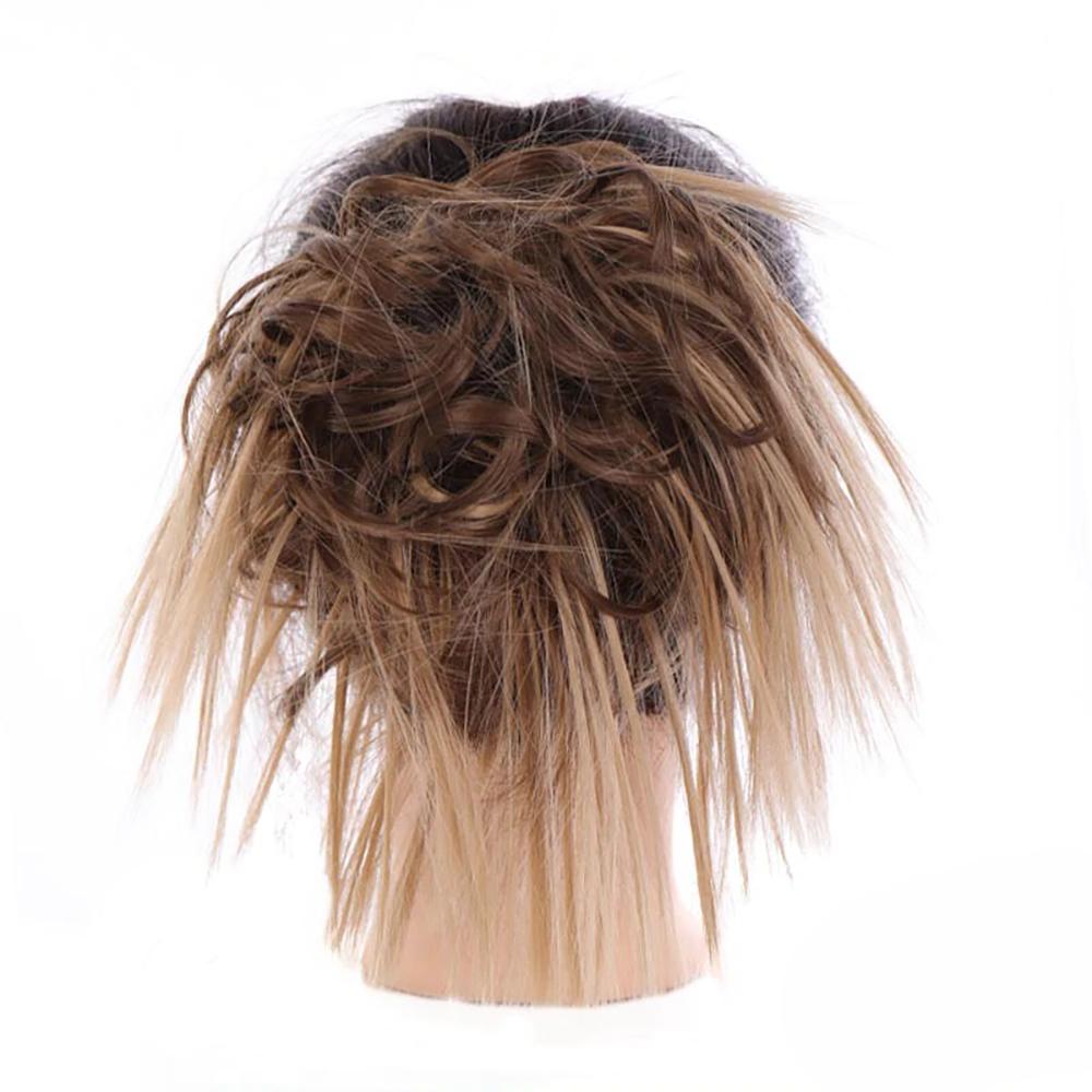 Natural Look Synthetic Messy Hair Bun Scrunchie Extension-xinru
