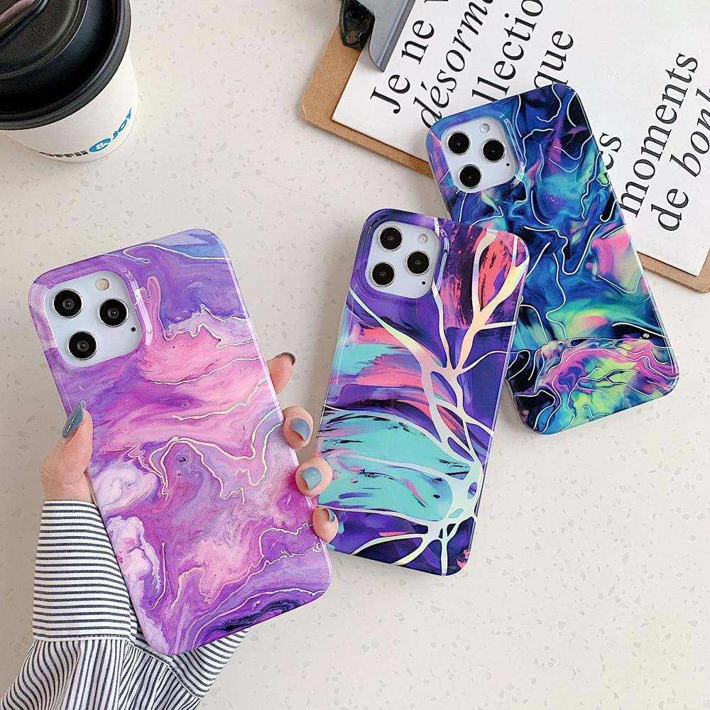 Abstract Laser Marble Case-xinru