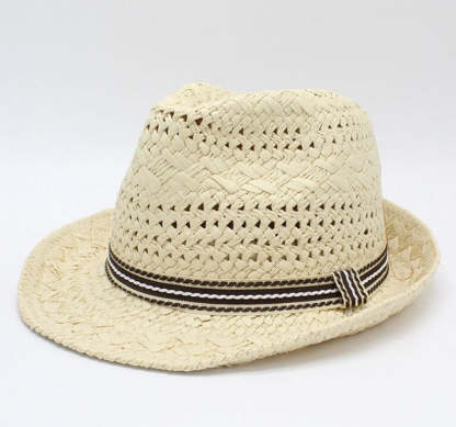 Men's Straw Fedora Vintage Panama Hat-xinru