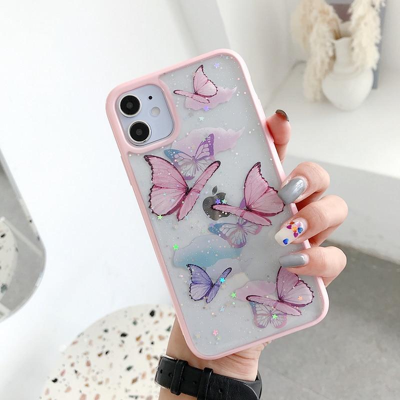 Butterfly Glitter Case-xinru