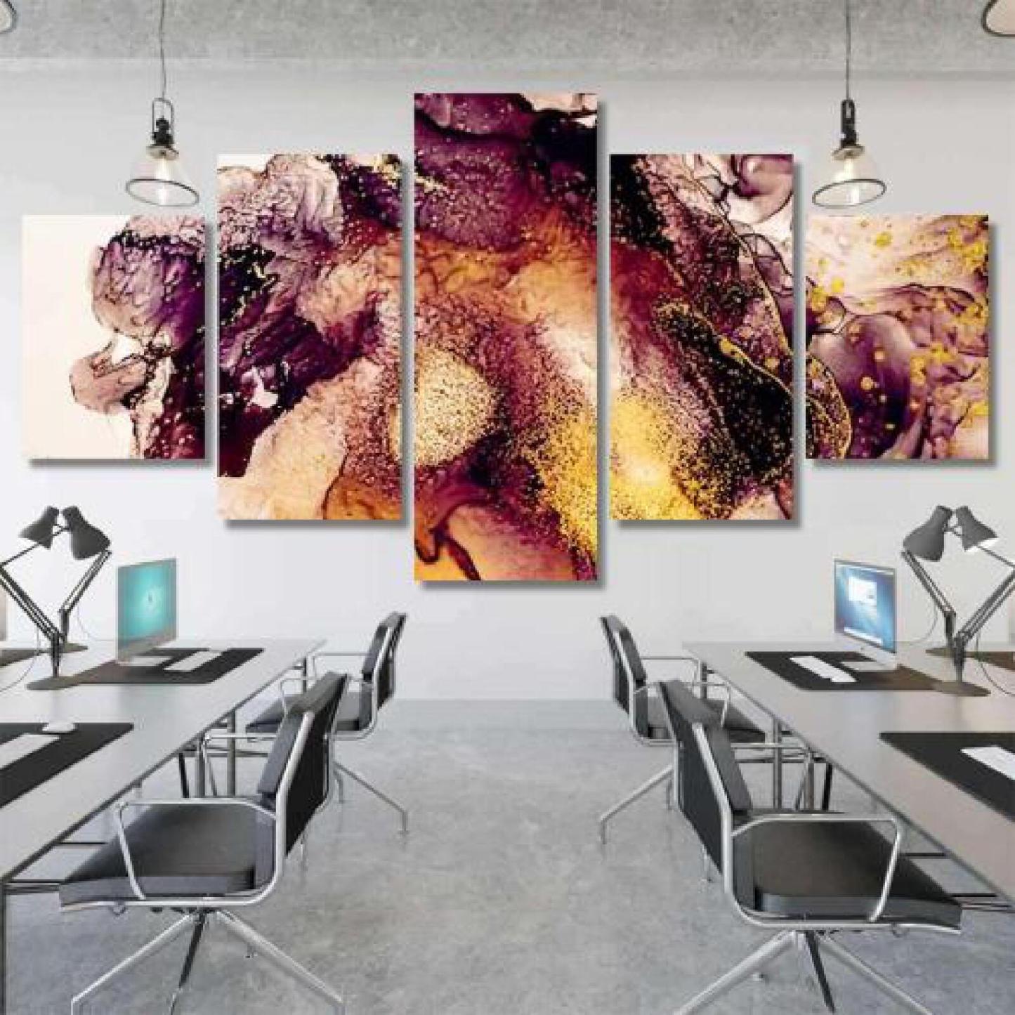 Exotic Art Golden Swirl Artistic Design-xinru shop