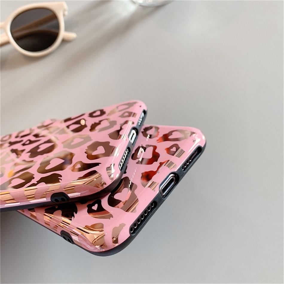 Pink Leopard Print Case-xinru