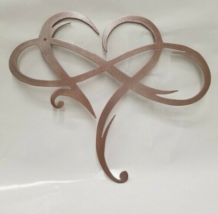 Steel Infinity Heart Wall Decor Metal Wall Art Unique Gift-xinru