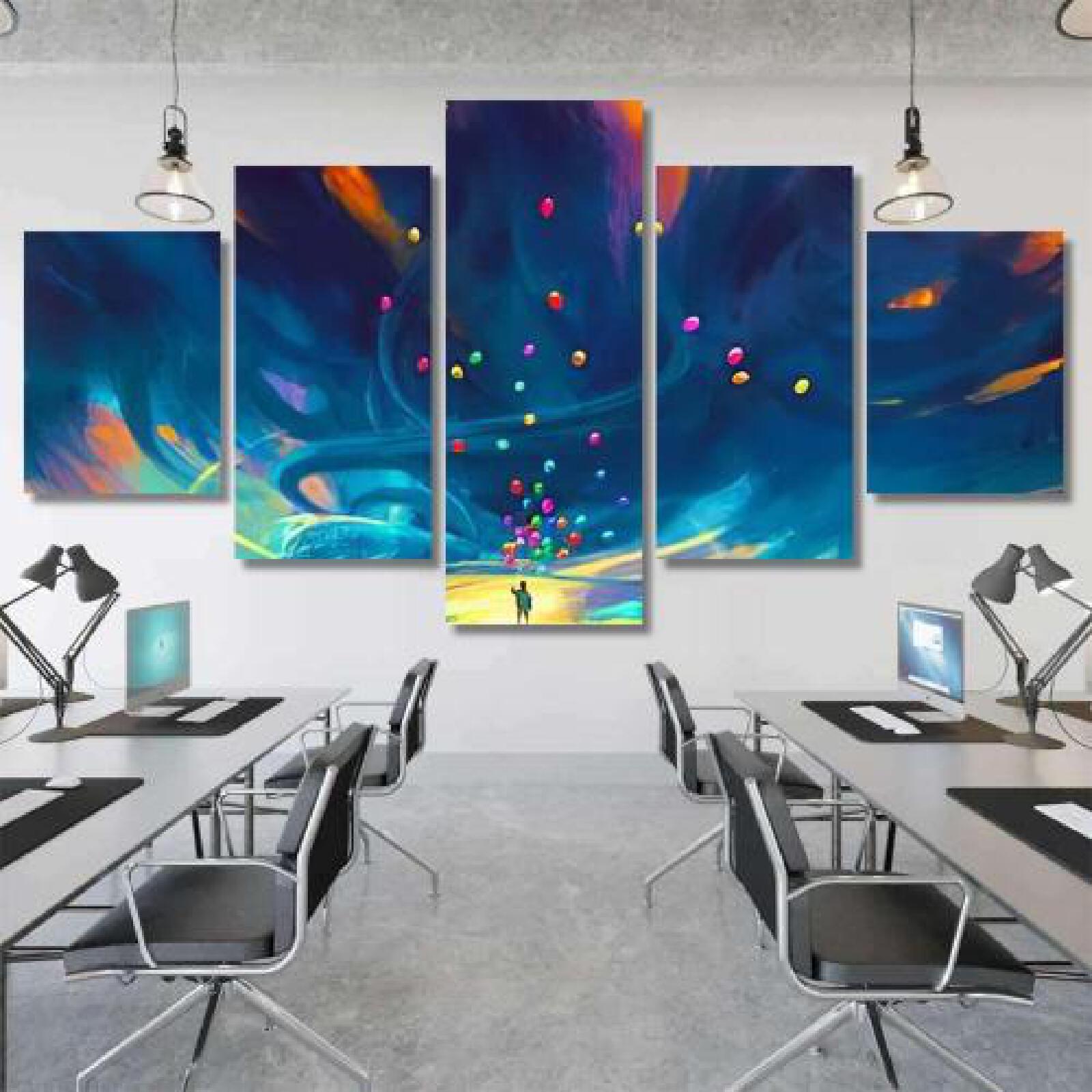 Child Holding Balloons Standing Front Fantasy-xinru shop