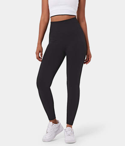 Seamless Flow High Waisted Butt Lifting Plain Full Length Leggings-xinru shop