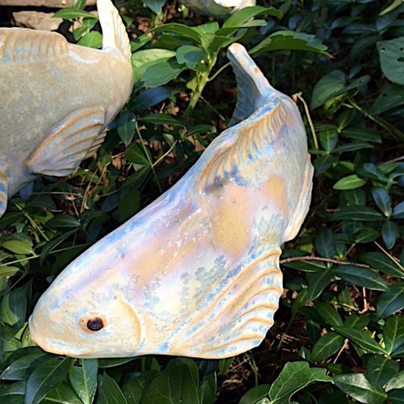 Garden Decoration Swimming Koi Resin Statue-xinru