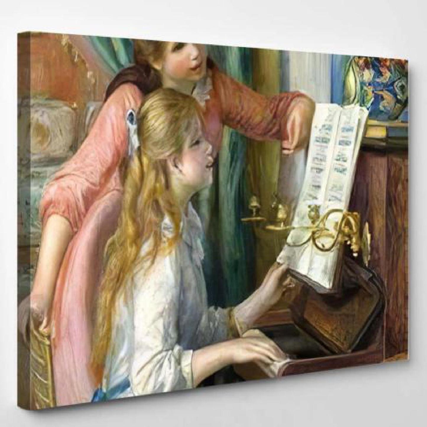 Two Young Girls Piano by Auguste-xinru shop