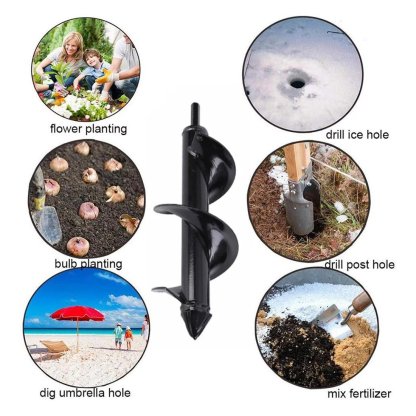 Post Hole Auger Drill Bit For Garden Planting-xinru