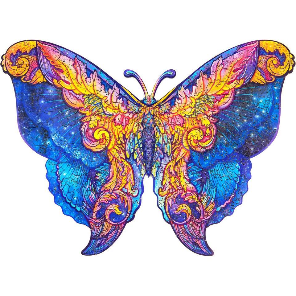 Wooden Colorful Butterflies Jigsaw Puzzle With Box-xinru
