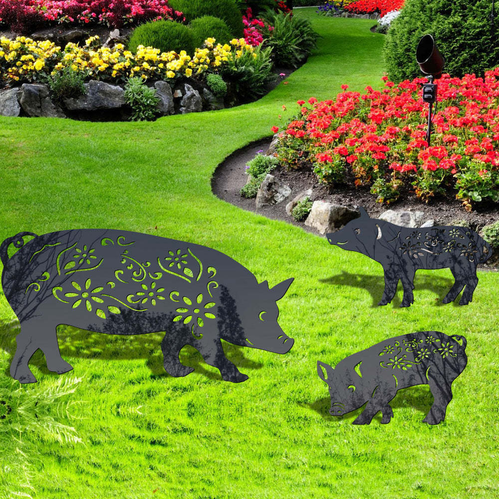 Pig Shape Outdoor Garden Lawn Stake-xinru