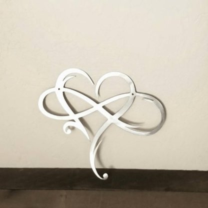 Steel Infinity Heart Wall Decor Metal Wall Art Unique Gift-xinru