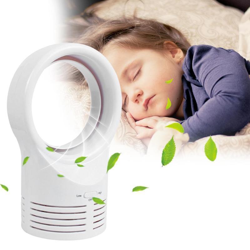 Home Office Electric Mini Portable Adjustable Air Speed Bladeless Fan-xinru