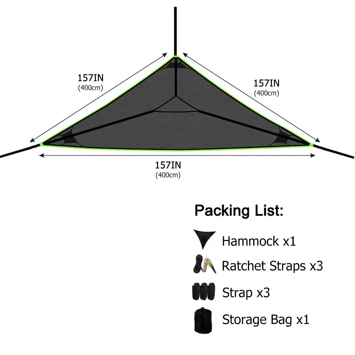 Multi Person Portable Giant Aerial Camping Hammock Tree House Air Sky Tent-xinru