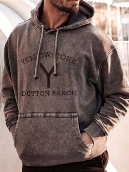 Yellowstone Print Casual Hoodie Sweatshirt-xinru shop