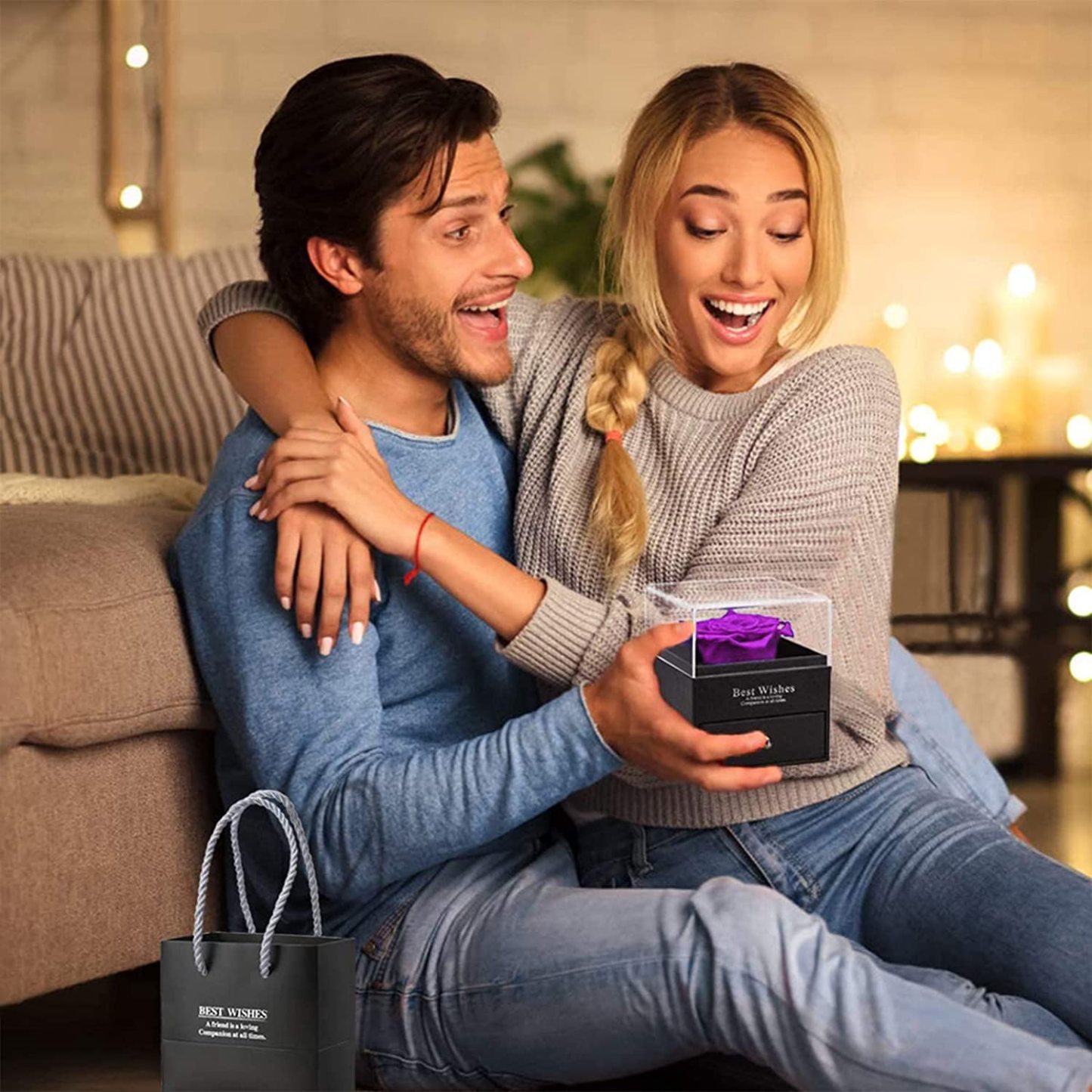 Mother's Day Gift Rose I Love You Necklace In 100 Languages-xinru