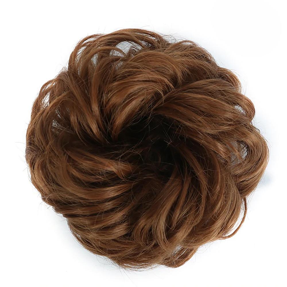 Natural Look Synthetic Messy Hair Bun Scrunchie Extension-xinru