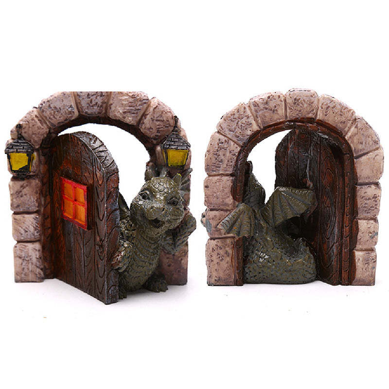 Outdoor Yard Decoration Miniature Dragon Resin Ornaments-xinru