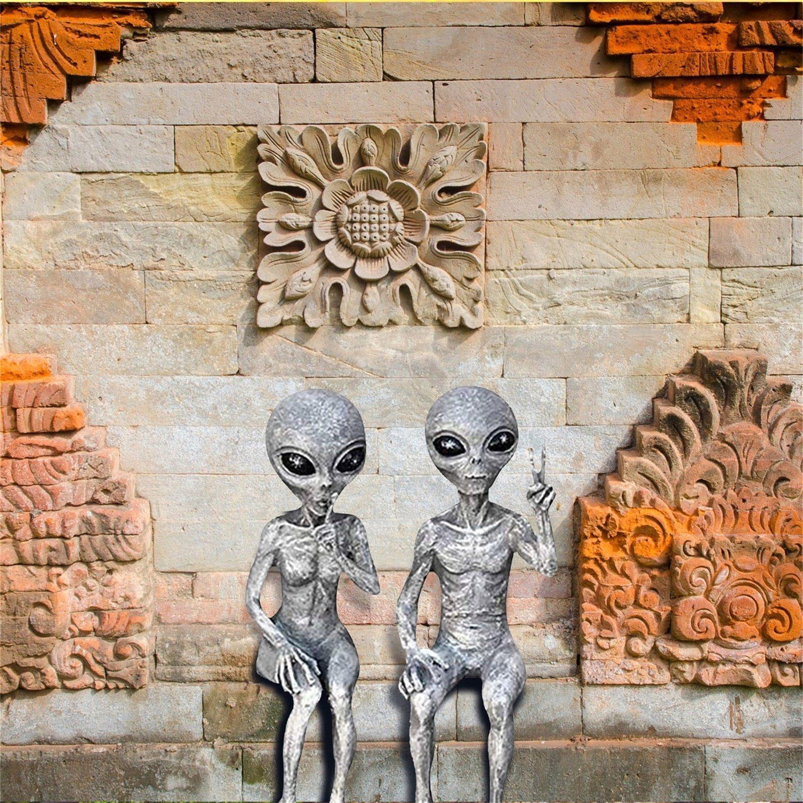 Garden Mini Alien Resin Statue-xinru