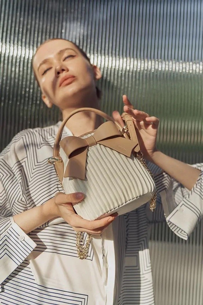 ボウチェーンクロスボディバッグ-xinru shop