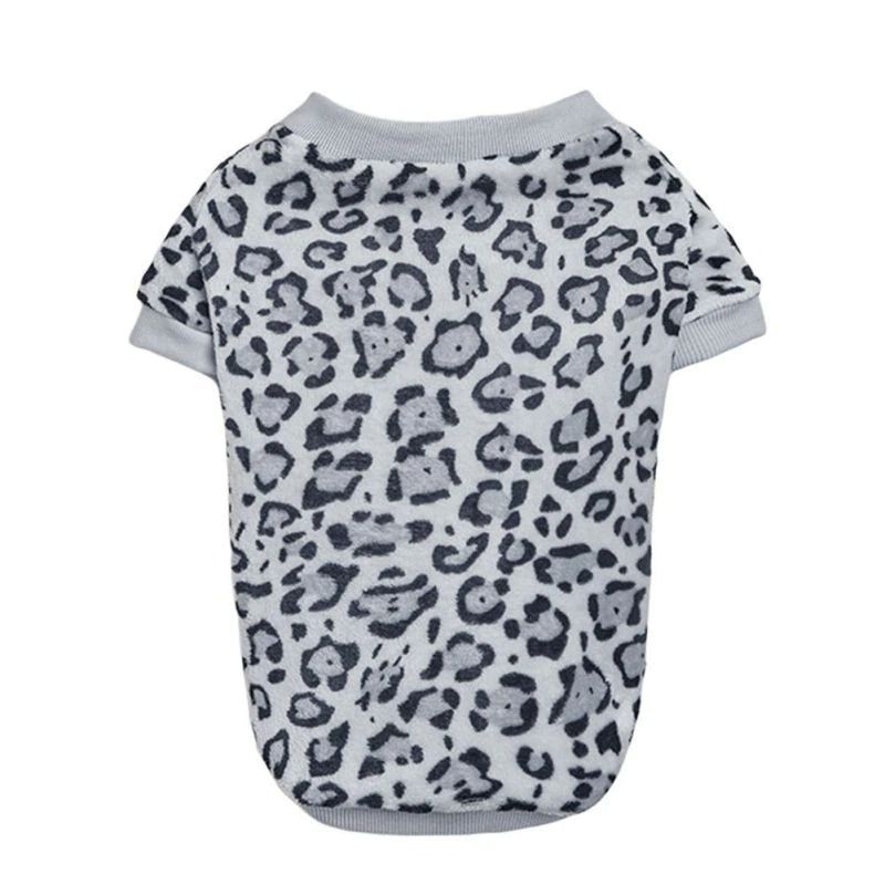 Leopard Print Sweater for Dog  Pullover Dog Clothing  Dog Winter Clothes-xinru