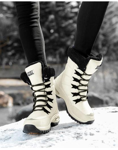 Winter Women Warm Mid-Calf Snow Boots-xinru shop