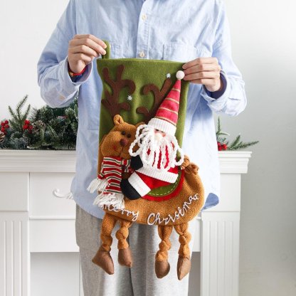 Large Candy Bags Christmas Stocking Christmas Tree Fireplace Hanging Decorations-xinru shop