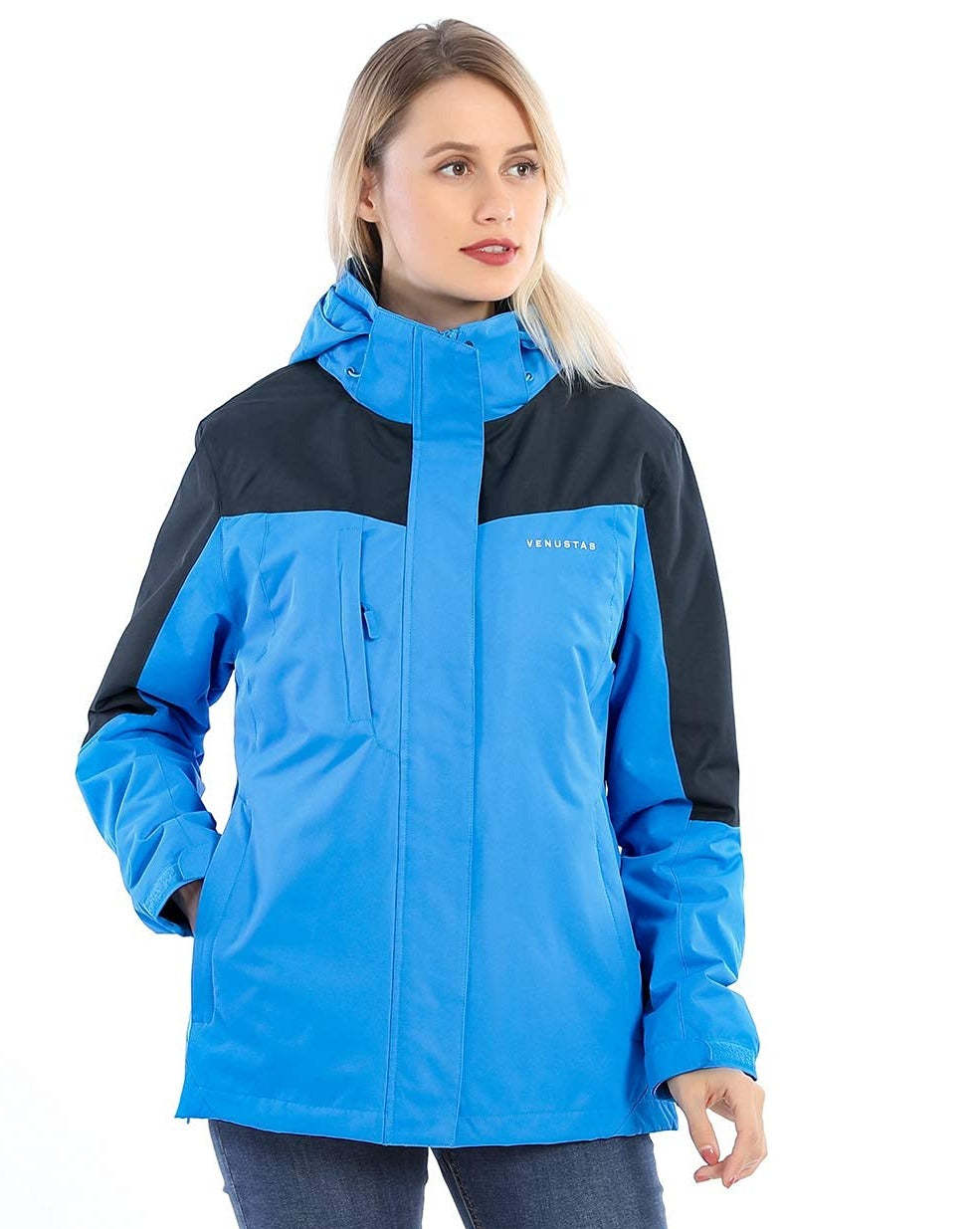 Heated Coat with Detachable Hood Windproof-xinru shop