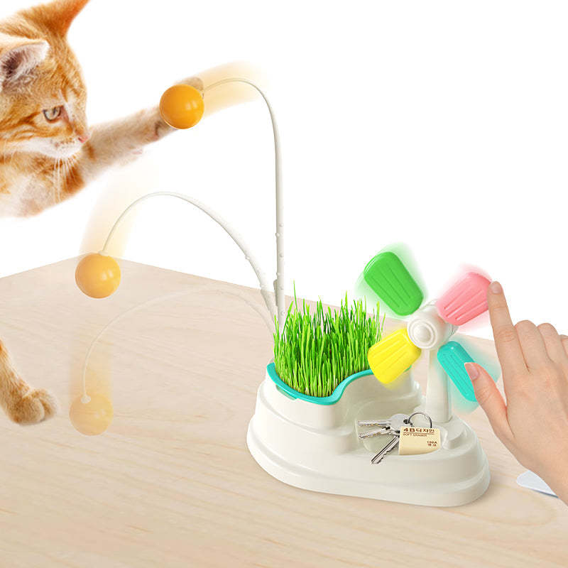 Catnip and Windmill Table Decoration Cat Toy-xinru