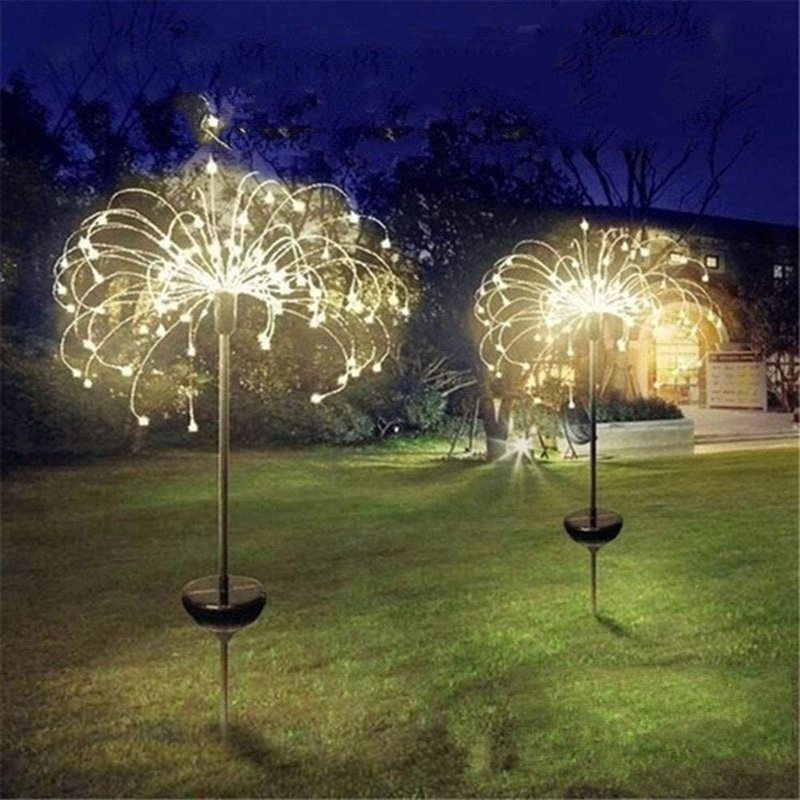 Solar Powered Outdoor Dandelion Fireworks Lights String-xinru