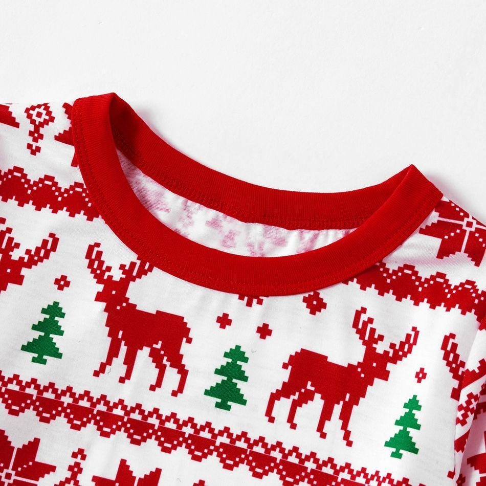 Plus Size Christmas Reindeer and Snowflake Patterned Family Matching Pajamas Sets-xinru shop