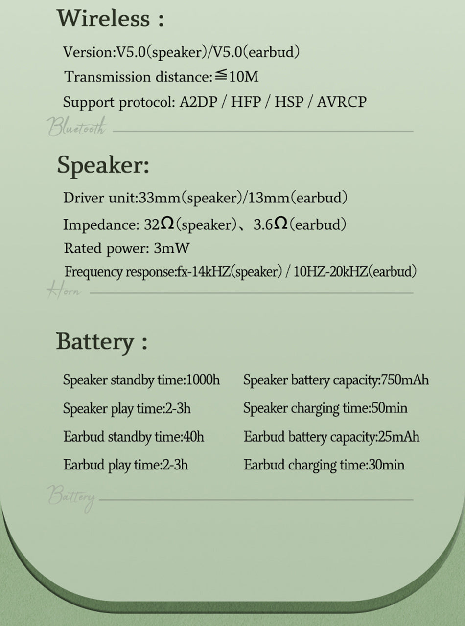 Portable Wireless Bluetooth Speaker Retro Mini Speaker-xinru