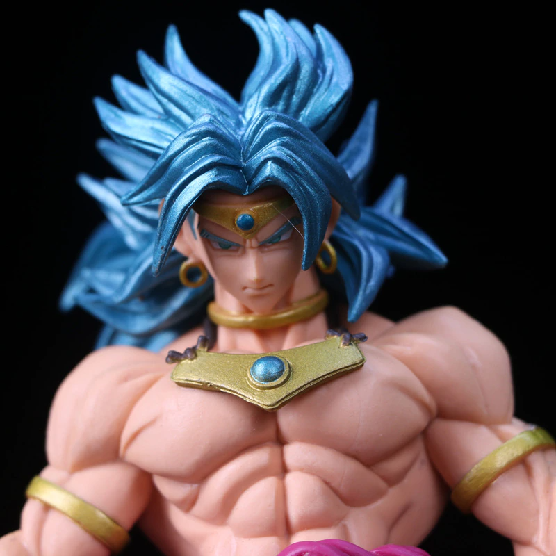 Dragon Ball Z Broly Pvc Figurine Super Saiyan Blue Broli Collection Model Figure 20cm-xinru