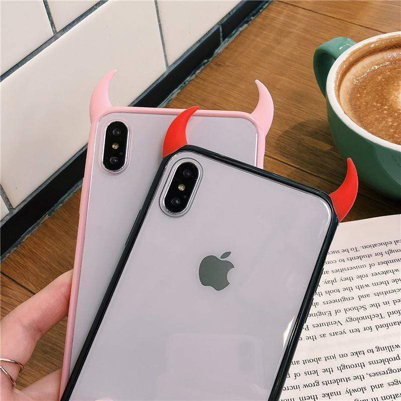 Cute Devil Horn Case-xinru
