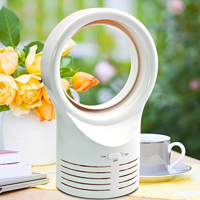 Home Office Electric Mini Portable Adjustable Air Speed Bladeless Fan-xinru