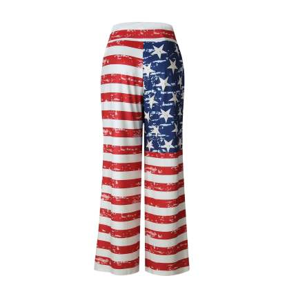 Women's Comfy Casual Pajama Pants Floral Print Drawstring Palazzo Lounge-xinru