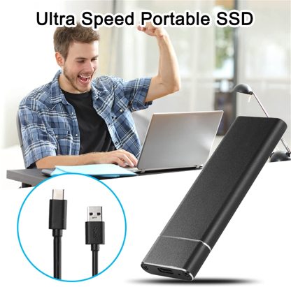 Ultra Fast External SSD Portable Large Capacity Laptop Desktop Mobile Solid State Drive-xinru