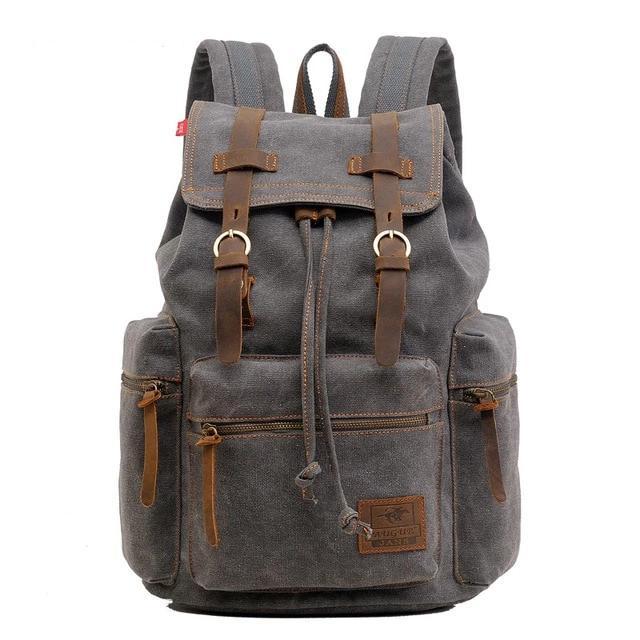 Vintage Travel Canvas Rucksack Backpack-xinru
