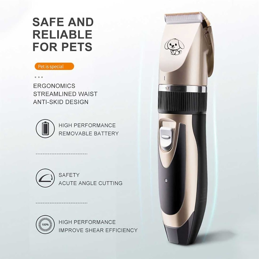 Cordless Electric Pet Cat Dog Hair Trimmer Grooming Kit-xinru