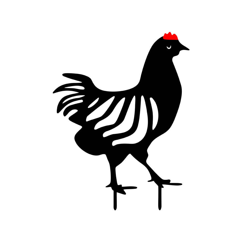 Rooster Shape Outdoor Garden Lawn Stake-xinru